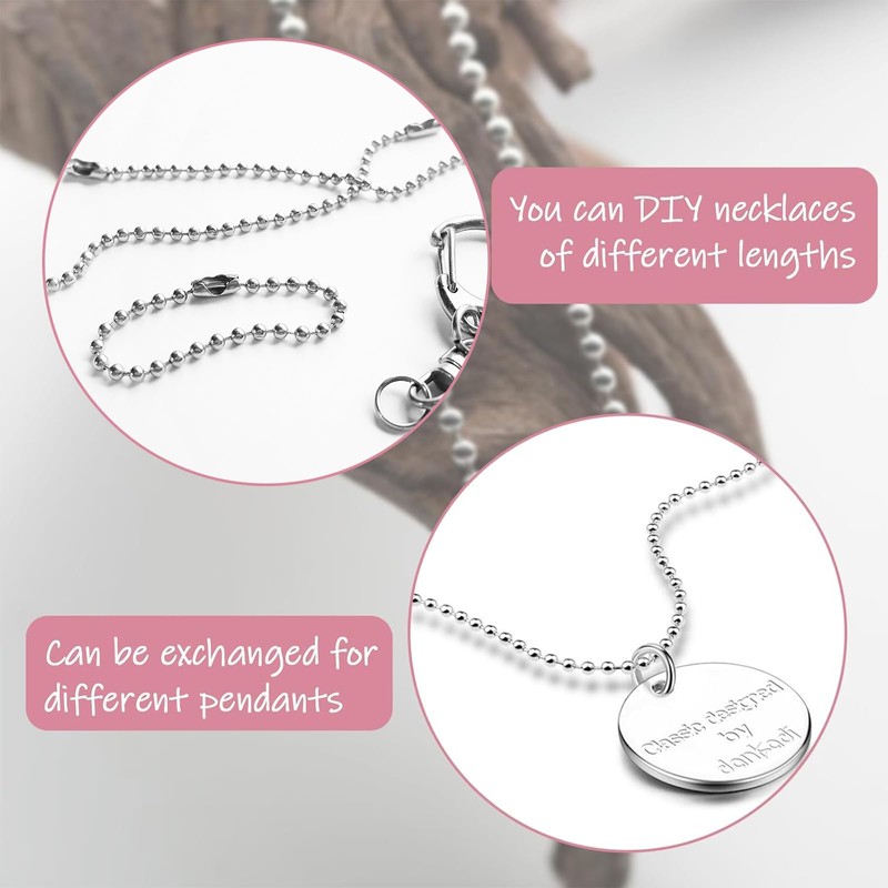 LOREC 10 Metre Ball Chain, Stainless Steel Beads Roller Chain,