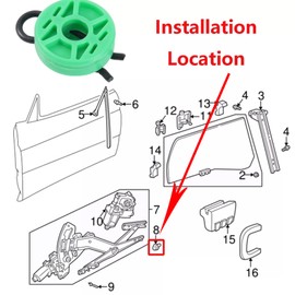 4pcs Front or Rear Power Window Regulator Roller Retainers for Saab 9-3 9-5 900 for Volvo 850 S70 V70 OE 59152606
