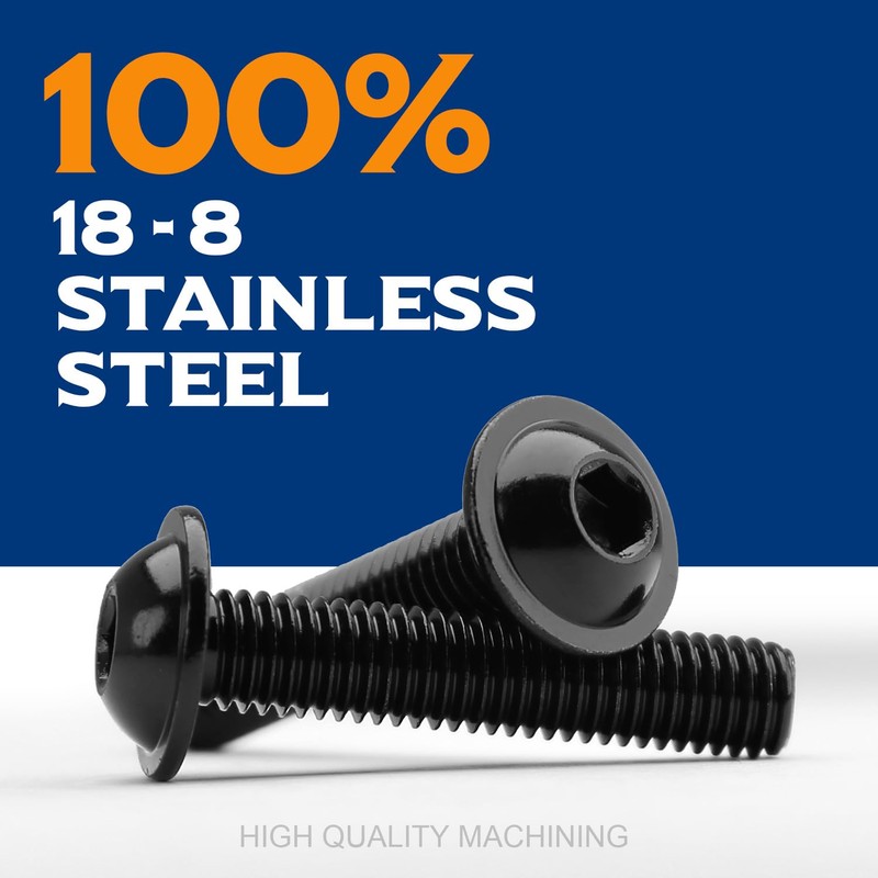 (Pack of 8) M8 x 60 mm Rounded Head Screws