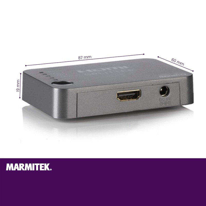 Marmitek Split 312 UHD HDMI Split 312 UHD, HDMI, 480p,576p,720p,1080i,1080p,2160p,