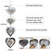 DJUAN Heart Bird Scare Discs Set-Highly Reflective Double-Sided Bird Reflectors,Extra