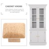 Gadpiparty 10pcs Handle Wooden Knobs Cabinet Knobs Square Door Knobs