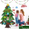 DIY Felt Christmas Tree,3.28ft Felt Christmas Tree Set with 32Pcs