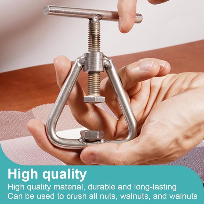 UZEXYO Heavy Duty Nut Cracker for All Nuts Black Walnut