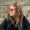PLAYZOCO Sunglasses Star Shape Frameless Sunglasses Star Glasses Fancy Dress