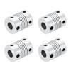 uxcell 4 Pcs 8mm to 8mm Aluminum Alloy Shaft Coupling