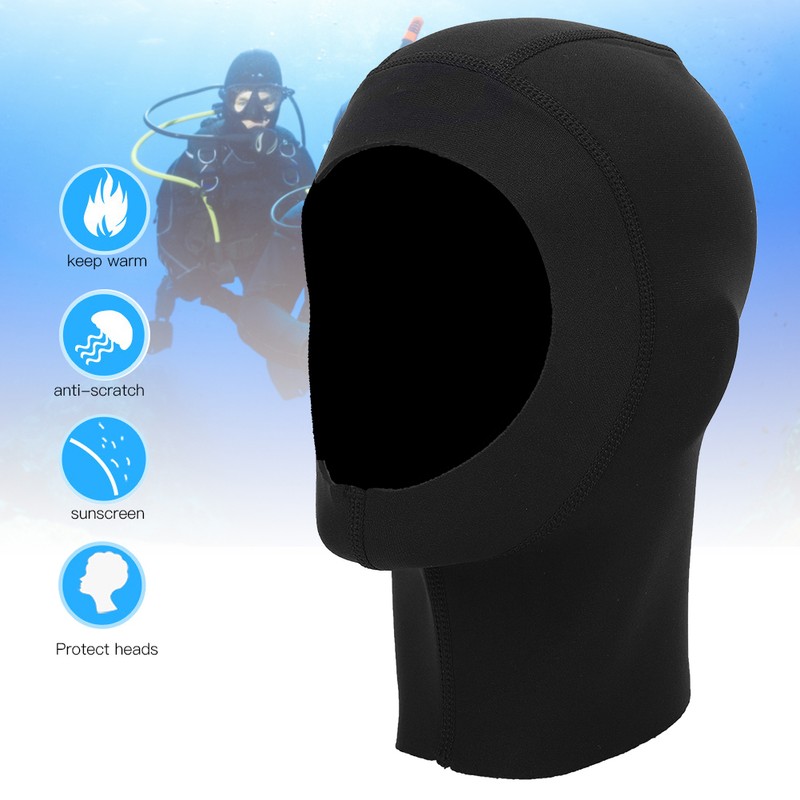 1mm Neoprene Unisex Diving Hat Sunscreen Protective Equipment for Snorkeling