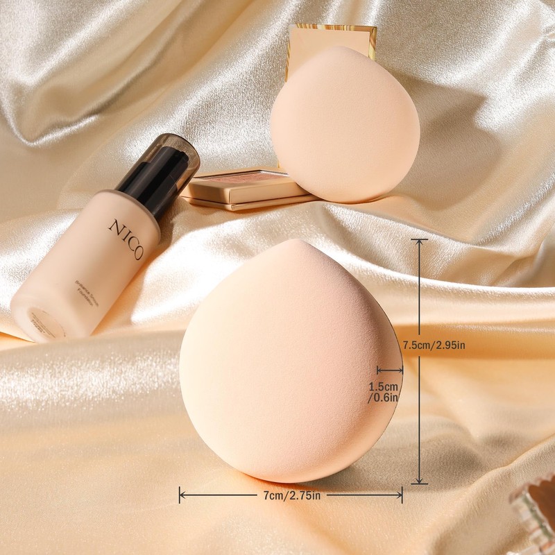 FERYES Large Drop Powder Puff for Powder Foundation & Concealer,