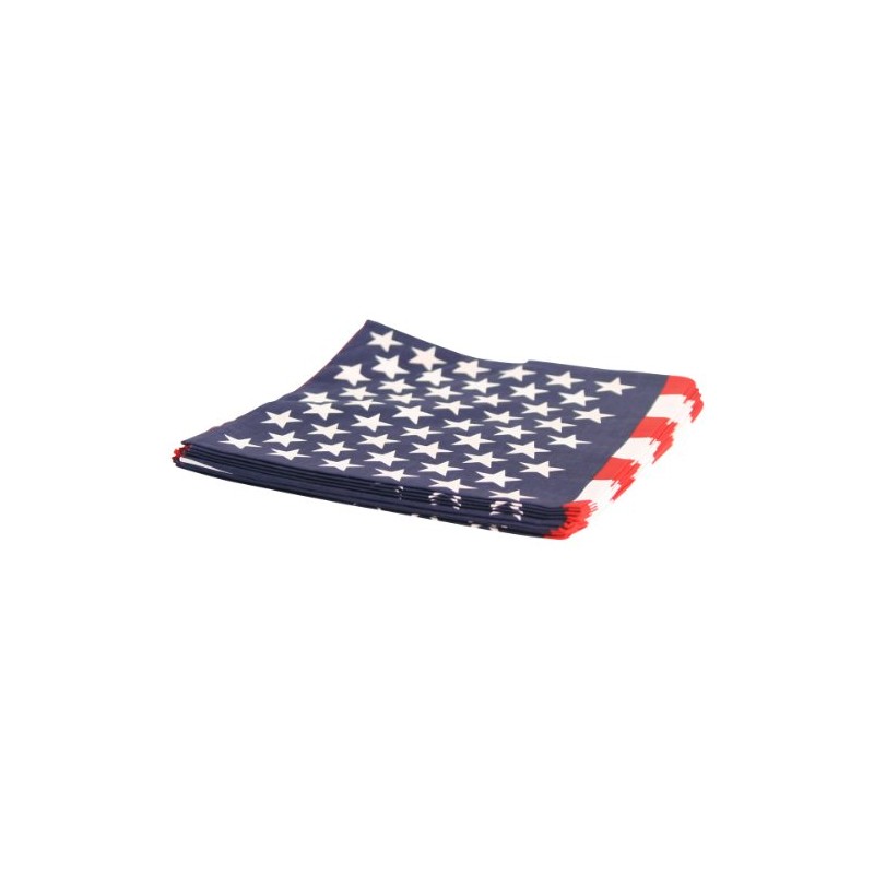 Bandanas By The Dozen 100% Cotton 12-Pack 22" x 22"