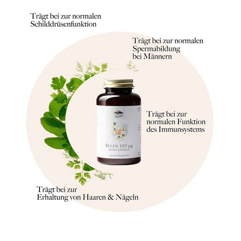 Kräuterhandel Sankt Anton® Selenium capsules, high dose, vitamin E, German