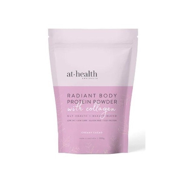 At Health Radiant Body Protein With Collagen Cacao 900g