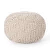 Christopher Knight Home Barwick Pouf, Ivory