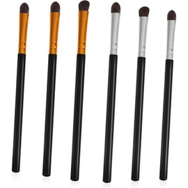 6 Piezas Pincel Para Sombras De Ojos De Mango De Plástico Para Maquillaje De Ojos y Difuminado