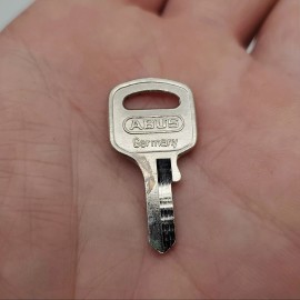 Abus 5x Abus 55/25 KB Padlock Key Blanks #90130 Nickel Plated