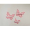 PsGreen Set of 3 Butterfly Pink Suitable for Toniebox Tonie