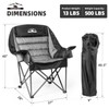 Tisetrail Oversized Padded Camping Chair Extra Large Camp Chairs for