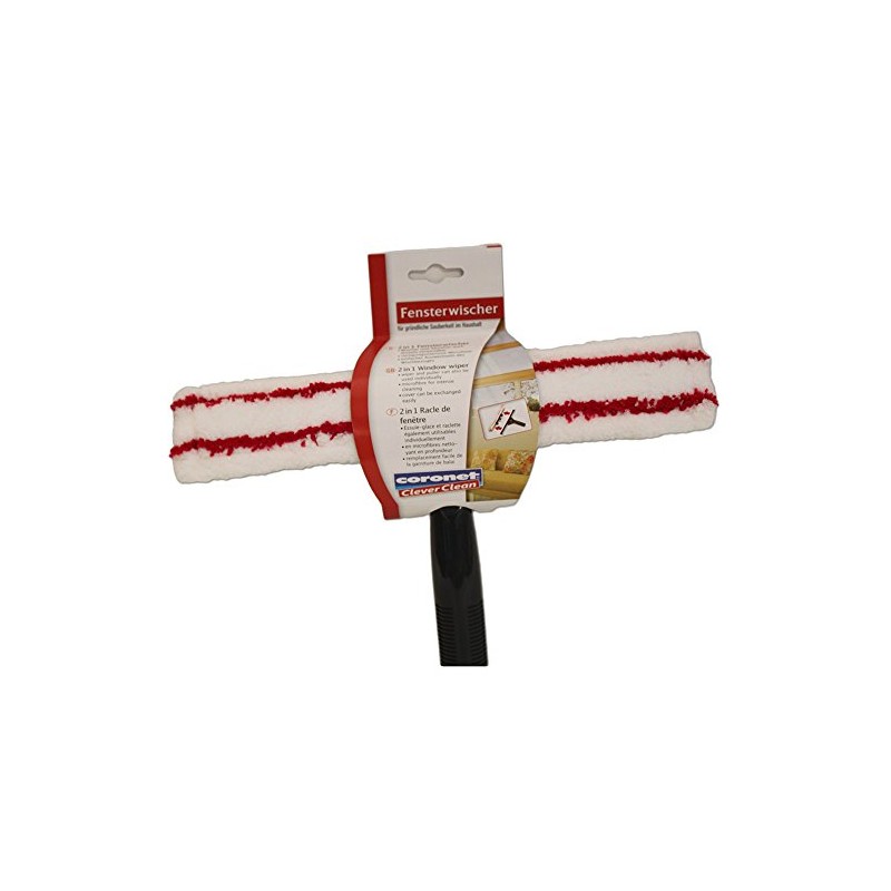 Coronet Window Squeegee, 30 cm, Black/Red/White