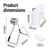 Rieoany Sponge Holder for Kitchen Sink with Two Nano-Sponges Stainless