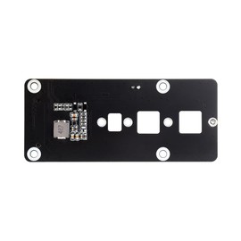 coolwell For Raspberry Pi 5 PCIe to M.2 Adapter Board (C) Compatible NVMe Protocol M.2 Solid State Drive with Transparent Acrylic Mounting Plate