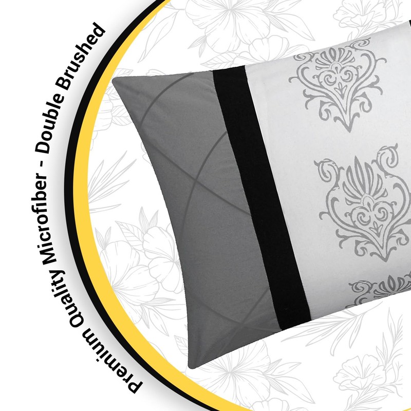 Lazzaro Single Duvet Cover Set - Premium Microfiber Single Duvet