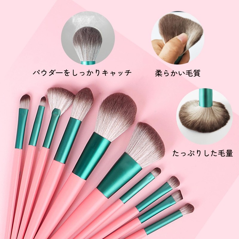 Derpilo Makeup Brushes Set of 10 Makeup Brushes with Makeup