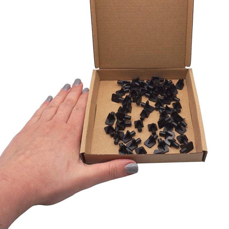 SKIR'CO (50 pcs) Shelf Support Pegs 5 mm, Plastic Shelf