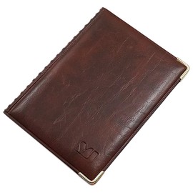 Exclusive ID Card Holder / ID Card Holder with Protective Corners Made of Metal 12 Compartments MJ-Design-Germany Made in EU Designs, Design 2 / Brown, Modern