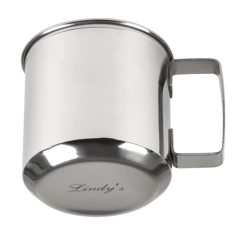 Lindy's metal drinking cup, 12 ounce, silver