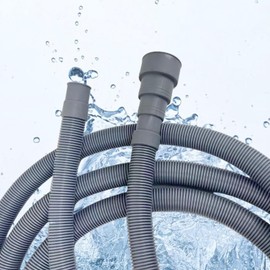 10ft Washing Machine Drain Hose Flexible Replacement and Extention Hose Kit for Washer, Dryer, Sink, Bathtub, Heavy-Duty Hoses, fit up to 1-1/2 drainage outlet (Basic Version - 3 Meter/10FT)