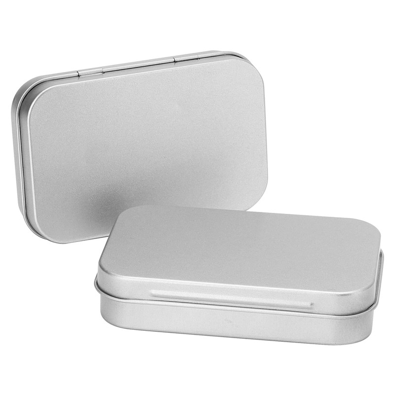 SHEUTSAN 80pcs 3.7 x 2.4 x 0.8 Inch Silver Rectangular