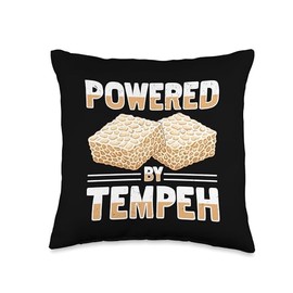 Tempeh Eater Food Lover Design For Veggie Fans Throw Pillow