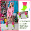 Geyoga Neon Slouch Socks,80s 90s Neon Women's Leg Warmers Extra