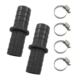 2 Sets Washing Machine Drain Hose Connector, Dishwasher Pipe Connector with 4 Hose Metal Clamps for All Washing Machines, Dryers, Dishwashers and Various Other Hoses