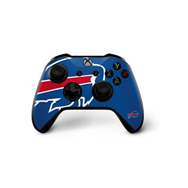 Skinit Decal Gaming Skin Compatible with Xbox One X Controller - Officially Licensed NFL Buffalo Bills Large Logo Design