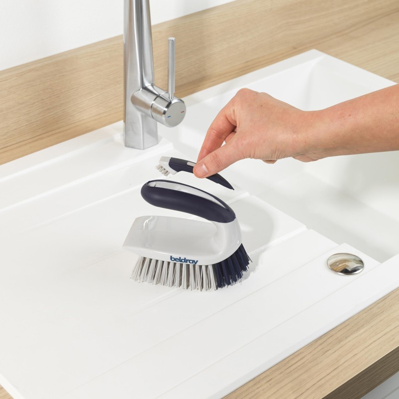 Beldray Deep Handheld Scrubbing Cleaning Brush for Tough Stains &