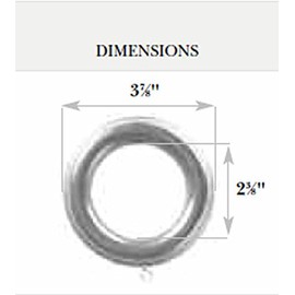 Kirsch Wood Trends Classics Rings, for 2" Pole, Unfinished (MPN# 5502EG091)
