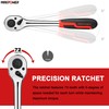 MAXPOWER 3-in-1 Ratchet Handle, Multifunctional Ratchet Wrench with 1/4", 3/8"