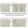 PANOVOUS Curtains for Side Door Windows - Rod Pocket Blackout