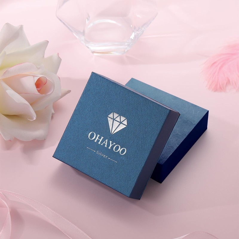 OHAYOO Squirrel Acorn Necklace 925 Sterling Silver Opal Squirrel and