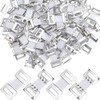 10Pcs White Elastic Bandage Clips, Stretch Metal Bandage Clip Compression