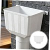 2 Piezas Rainwater Diverter para Downspout en Pvc Blanco, Conexión