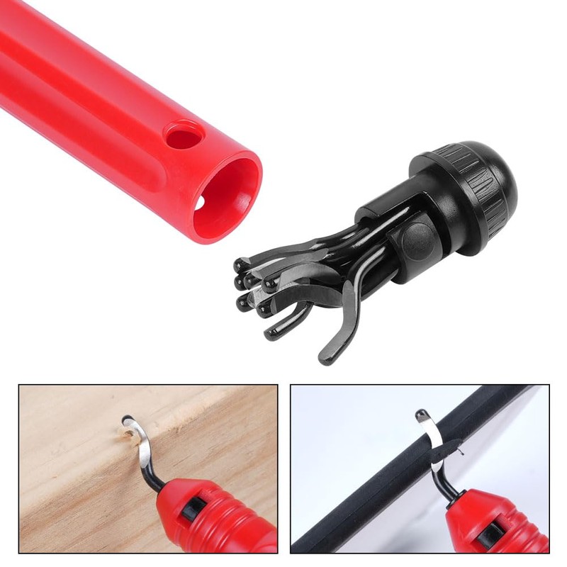 flintronic Universal Deburring Tool with 10 Replacement Blades, 360° Rotating