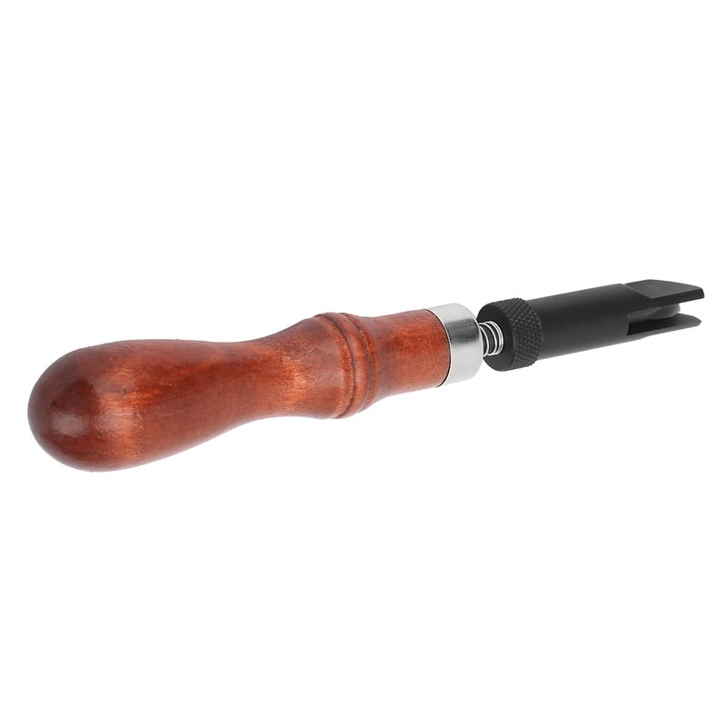 Cunyuer Leather Groover, V Type Leather Edge Bevelers, Adjustable Wood