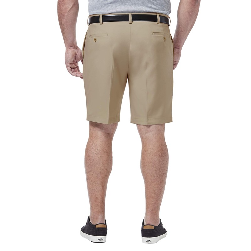 Haggar Cool 18 Pro - Pantalón Corto Plisado Frontal en
