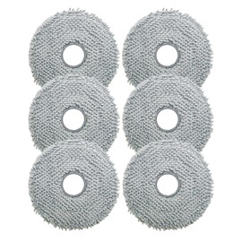 6 Packs Mop Pads Compatible with Roborock Q Revo Robot Vacuum Cleaner,Vacuum Spin Washable Replacement mop Pads