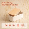 Sweese Small Butter Dish with Lid for Countertop, Airtight Butter