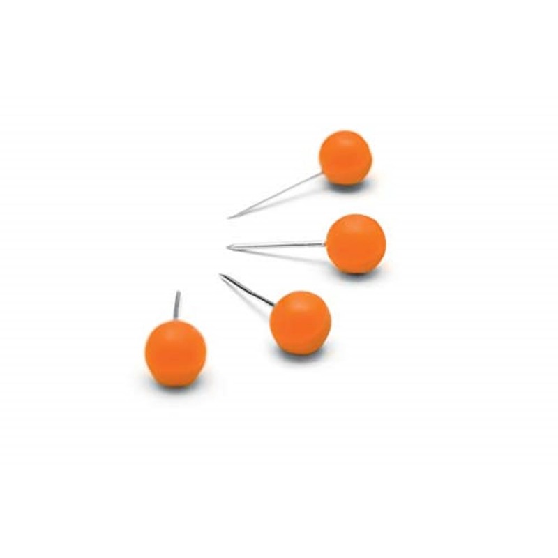 Nobo 1905329 Nobo Notice Board Push Pins - Orange
