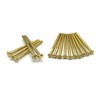 Pack of 10 Electrical Screws 50mm Brass M3.5 Thread Diameter