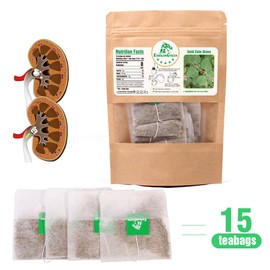 EidolonGreen [China Medicinal Herb] Kidney Health Tea (Gold Coin Grass/Lysimachia/jinqiancao/金錢草/금전초) Dried Bulk Herbs, Non-GMO, Caffeine-Free,15 Bleach-Free Tea Bags