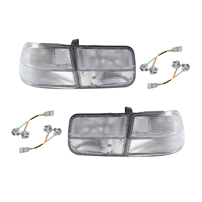 1409KMT Civic Tail Lights All Clear Lens Left & Right
